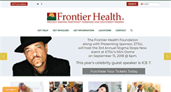 Desktop Screenshot of frontierhealth.org